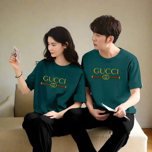 GUCCI Printed Couple Night Suit for Men and Women Pack of 2 ( 12 colours